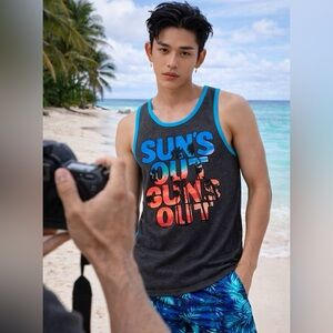 Men’s Novelty Tank Top T-shirt